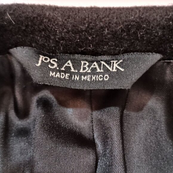Jos. A. Bank 100% Camel Hair Black Blazer Executive Vibes Classic Goth Size 42 R - Picture 3 of 12